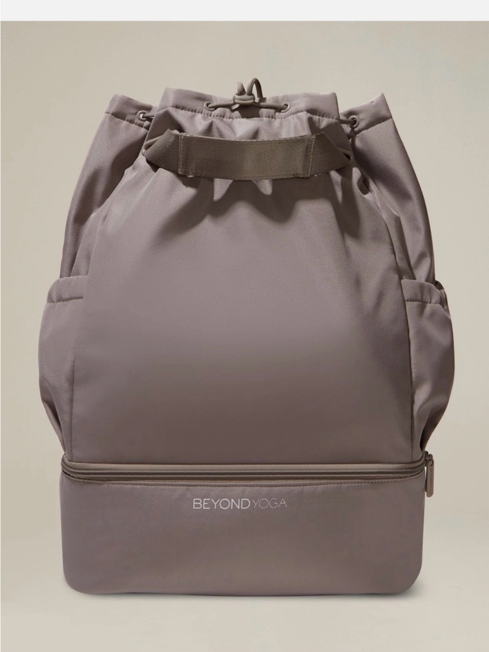 Beyond Yoga Convertible Gym Bag in Birch Color